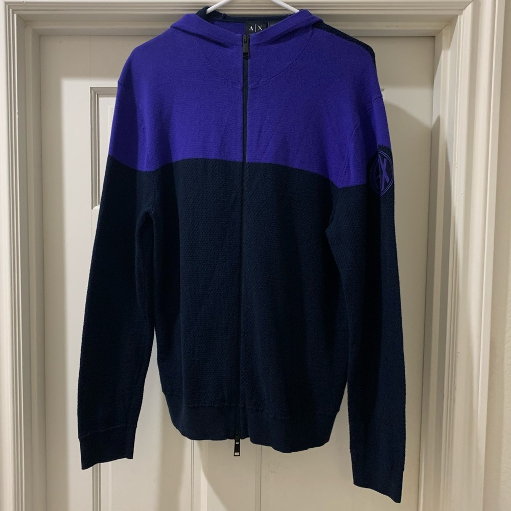 A/X Armani Exchange Zip Up Sweater Size Large